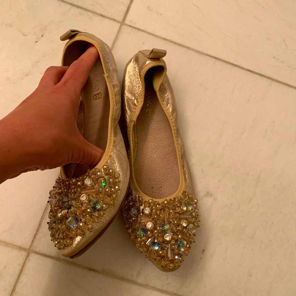 Rare designer shoes loafers beaded
